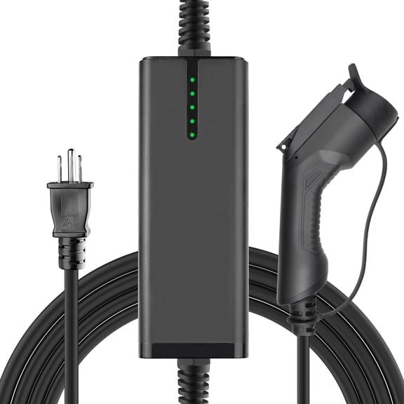 15A EV Charger Level 1 J1772 EVSE 20ft Home 110V-120V IP65 Portable Charge Station Compatible with All EV Cars…