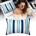 thumbnail image 2 of Pool Pillows for Lounge Chairs, Chaise Lounge Head Resting Pillows, Decorative Oudoor Patio Pillow with Insert & Adjustable Elastic Stripe for Recliner,Beach Chair,Office Chair Neck, 2 of 7