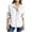 White, variant on Women's Heart Print Button Down Shirt, Long Sleeve Turn Down Collar Blouse, 100% Pre-Shrunk Slub Cotton Top, Cute Casual Loose Fit Shirt for Women S-2XL