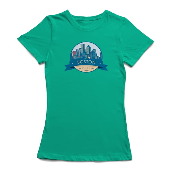 Skyline Badge Boston City Women's T-shirt