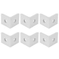 thumbnail image 3 of FLAMEEN Angle en Aluminium, Support d'Angle en Aluminium pour Fournitures Industrielles pour Objets de Connexion pour Objets Fixes, 3 of 8