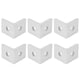 thumbnail image 5 of Soporte de esquina fijo Jadeshay 10 Piezas Esquina angular de Aluminio Plata, 5 of 8