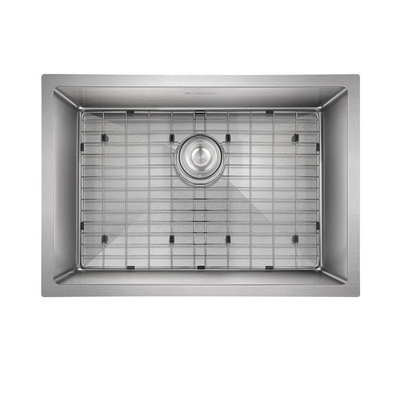 Évier de cuisine encastré simple d'akuaplus, 24 po x 18 po en acier inoxydable