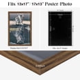 thumbnail image 4 of Marco de fotos JDZIVTOP, rústico, marrón, 33 x 43 cm, plástico, madera, 4 of 6