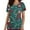 Green, variant on White Women's Christmas Scrubs Tops Costume V-Neck Short Sleeve Nursing Uniform Xmas Tree Printed Workwear Holiday Casual Tees Blouse Scrubs Tops with Pockets-White - Fall/Winter Clearance