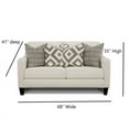 thumbnail image 4 of Southern Home Furnishings Sugarshack Glacier Polypropylene Loveseat in Off White, 4 of 5