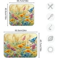 thumbnail image 3 of Wildflowers Dish Drying Mat, Absorbent Microfiber Pad Protector For Kitchen Counter Top Mat Dish Drainboard 18x24in Home Decor, 3 of 7