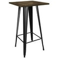 thumbnail image 1 of Buffalo  Loft Black Metal Pub Table with Wood Top, 1 of 1