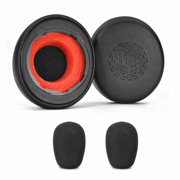 Replacement Ear Cushions Foam Mic Windshield for Jabra Evolve2 55 Headsets Earpads Soft Protein Ear Cover Earmuff