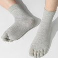 thumbnail image 3 of ievspot 1 Pair Toe Socks Fall Winter Moisture-Wicking Breathable Arch Support Men Women Athletic Running Cotton Five Fingers Sock, 3 of 8