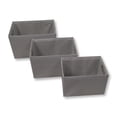 thumbnail image 2 of ITY International - Set of 3 Fabric Storage Baskets with Handles, Gray, 2 of 5