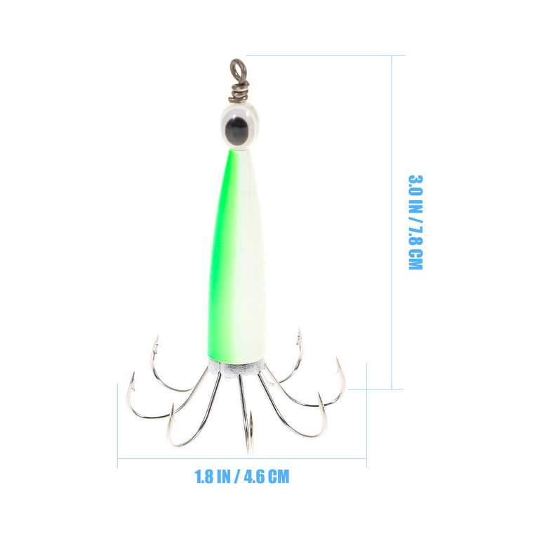 Luminous Squid Hook Iron Row Umbrella Hook Fishing Hook Squid