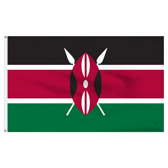 Kenya 4ft x 6ft Nylon Flag - Outdoor