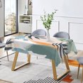 thumbnail image 3 of Duangreer Boho Leaf Rectangle Tablecloth, Modern Abstract Geometric Print Waterproof Wrinkle Resistant Table Cover with for Restaurant Picnic Indoor Outdoor, 52 x 70 Inch, 3 of 6