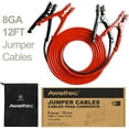 thumbnail image 3 of AWELTEC 8 Gauge Heavy Duty Car Jumper Cables, 12ft, UL-Listed, 165 Amps, Automotive Battery Jump Starter, 3 of 6