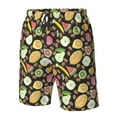 thumbnail image 4 of Susaid Fruits Print Men's Swim Trunks Hawaiian Bathing Mesh Lining Suit Swimsuits Beach Shorts with Pockets-XX-Large, 4 of 6