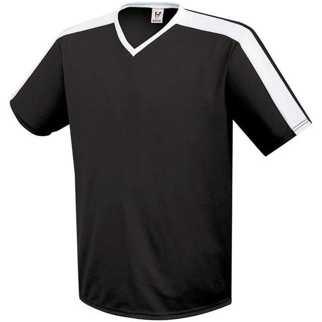 Adult Genesis Soccer Jersey, Black & White - Small