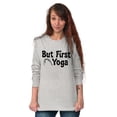 thumbnail image 4 of 1st Yoga Relaxing Meditation Namaste Women Plus Size Long Sleeve Graphic Tee Brisco Brands 2X, 4 of 5