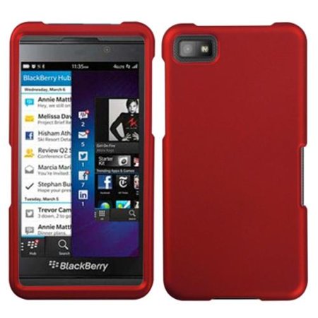 Insten Titanium Solid Red Phone Case for BLACKBERRY: Z10