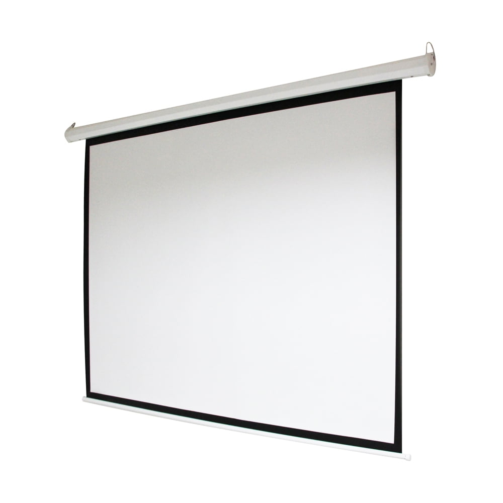 ALEKO Motorized Drop Down Projector Screen 169 with Remote Control 100 Inches