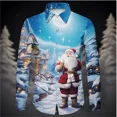 thumbnail image 2 of Gorro de Papá Noel con copos de nieve y diseño nuevo de diseñador para hombre, elegante, navideño, 2024, festivo, patrón HD, suave, cómodo, feliz año nuevo, 2 of 5