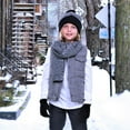 thumbnail image 4 of Boys 3-Piece Winter Hat, Scarf & Glove Set – Warm Knit Beanie Accessories for Kids – Cold Weather Gear for Boys, 4 of 5