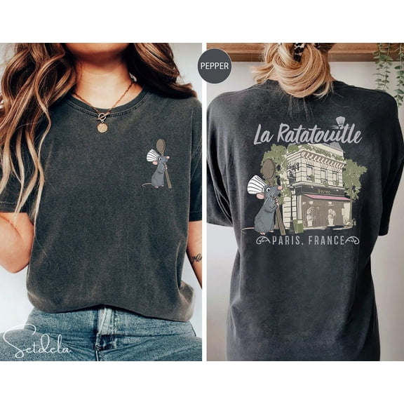 Ratatouille Anyone Can Cook Comfort Colors T-Shirt, Disney Remy Double Sided Shirt, Mouse Chef TShirt, Disney Epcot Shirt, Disneyworld Shirt, Disney Park, Pepper Color