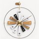 thumbnail image 3 of Reloj de pared grande de 60 cm, redondo, silencioso, sin tictac, colgante, decoración creativa, reloj de pared ligero de lujo for sala de estar., 3 of 4