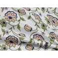 thumbnail image 4 of oneOone Rayon White Fabric Leaves & Flower Floral Sewing Crafts Projects Fabric Prints By Yards 56 Inches Wide, 4 of 5