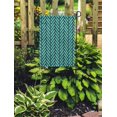 thumbnail image 2 of JSDART Abstract Neon Blue Rounded Herringbone Op Geo Pattern Geometric Simple Garden Flag Decorative Flag House Banner 28x40 inch, 2 of 2