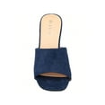 thumbnail image 4 of Women's Chunky Heeled Mule Sandals Low Heel Sandals Single Strap Square Toe Chunky Heeled Sandal, 4 of 5