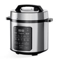 thumbnail image 1 of DUMOS 12-in-1 Electric Pressure Cooker 6 QT Stainless Steel Multi Cooker Electric for Pressure, Rice, Steamer, Yogurt Maker, Slow Cook,Meat Stew, Cake, Porridge, Multigrain, Sliver, 1 of 8