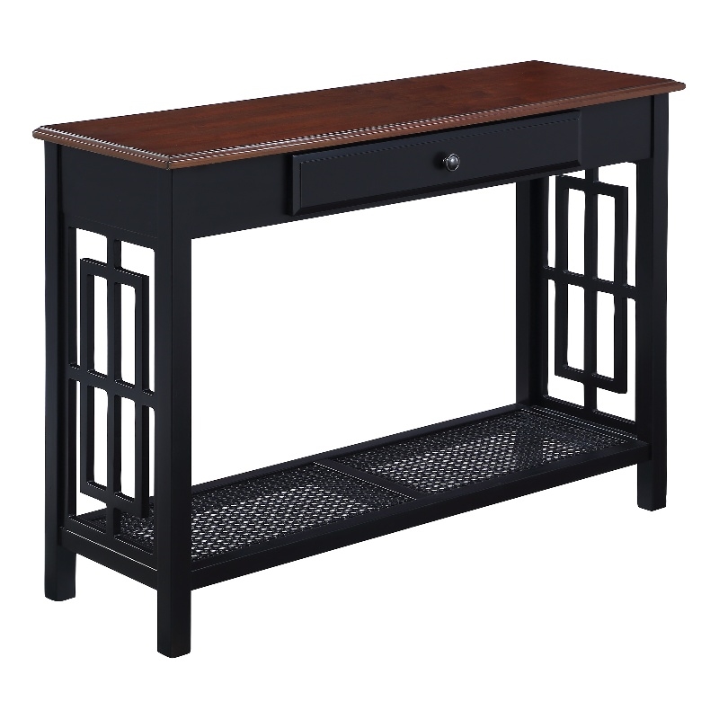 Oxford Engineered Wood Foyer Table with Cherry Finish Top