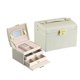 thumbnail image 4 of Jewelry Storage Box Large Capacity Portable Lock With Mirror Jewelry Storage Earrings Necklace Ring Jewelry Display, 4 of 5