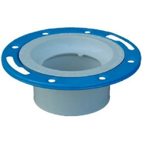 Charlotte Pipe Schedule 40 DWV PVC Closet Flange, 4 x 3-In.