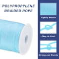 thumbnail image 3 of Cuerda de polipropileno trenzada Uxcell de 1/16 de pulgada, cuerda de nylon de 328 pies para tendedero, camping, exterior, azul cielo, 3 of 6