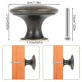 thumbnail image 3 of 12pcs Vintage Knobs Cabinet Handles Zinc Alloy Drawer Hand Pulls Replacement Furniture Cupboard Closet Door Hardware DIY Knobs, 3 of 5