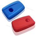 thumbnail image 2 of Dobrev Silicone 4 Button Case Cover Keyless Entry Protector Fob Skin Rubber Holder for Acura 2017 2018 2019 2020 Rdx Rlx ILX TLX MDX Key  red and blue, 2 of 4