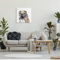 thumbnail image 3 of Stupell Industries Happy Bulldog Portrait Animals & Insects Painting Gallery Wrapped Canvas Print Wall Art, 24 x 24, 3 of 8