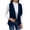 Navy, variant on BiZtdJrK Womens Fuzzy Fleece Vest Fall Winter Warm Sleeveless Sherpa Vest Jacket Solid Color Casual Lapel Waistcoat 50 Percent off Sales Today Blue M