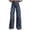 Navy#02, variant on purcolt Women's Vintage Floral Printed Boho Jeans High Waist Wide Leg Denim Pants Casual Baggy Jeans Streetwear with Pockets