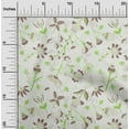 thumbnail image 2 of oneOone Velvet Light Green Fabric Florals Craft Projects Decor Fabric Printed By The Yard 58 Inch Wide, 2 of 4