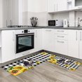 thumbnail image 2 of Cow kitchen Rugs, Kitchen Mats for Floor, Black White Buffalo Plaid Kitchen Mat, Kitchen Organization Cow Rug, Anti-Fatigue Mat Kitchen Floor Mats, Kitchen Decor Runner Rug, Cow Sunflower Kitchen Rugs, 2 of 6