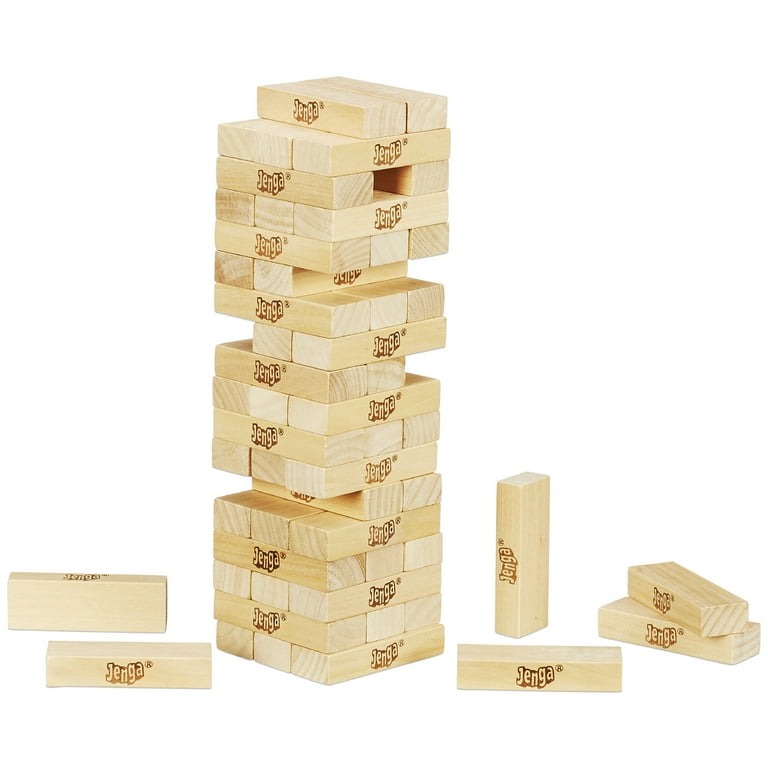 Hasbro Jenga Game with Hardwood Blocks for Kids Ages 6 and Up