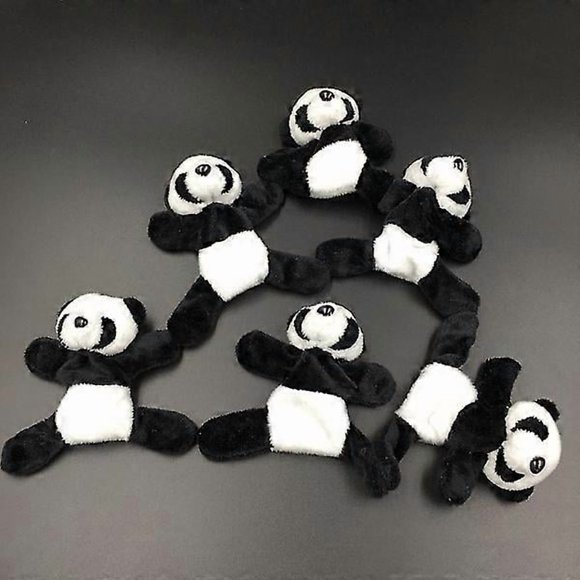6 pcs Panda Fridge Magnets Cute Plush Panda Fridge Magnet Whiteboard Magnets