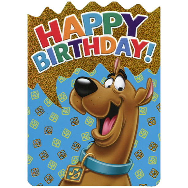 paper house productions scooby doo die cut foil birthday card for kids