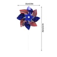 thumbnail image 3 of 10 Pack American Flag Pin Wheels, Red White and Blue 4th of July Decorations American Flag Pinwheel, Garden Wind Spinners Patriotic Yard Outdoor Decor, Memorial Day Independence Party Supplies, 3 of 5