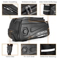 thumbnail image 4 of Bolsa para asiento trasero de bicicleta West Biking, 8.6 L, impermeable con funda para lluvia, 4 of 9