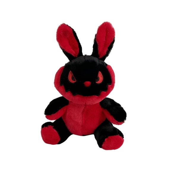 Halloween Dark Reborn Bunny Plush Toy, 8.66 in Gothic Rabbit Stuffed Animal Doll, Spooky Cute Soft Plushie for Room Decor, Party Display and Halloween Gift,1