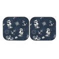 thumbnail image 7 of Kll Vintage Marine Windshield Sun Shade 2-Piece Foldable Car Front Window Sunshade For Most Sedans Suv Truck- Small, 7 of 7
